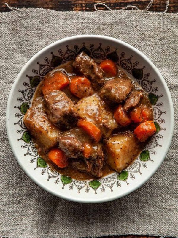 Dutch Oven Beef Stew With Summer Savory
