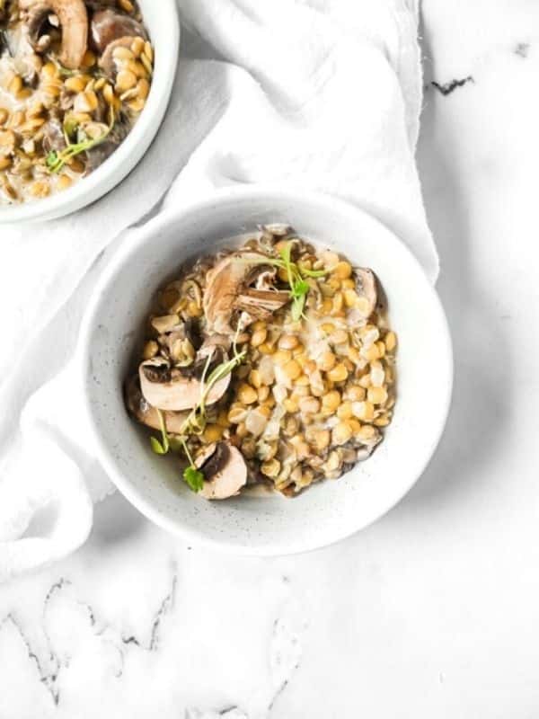 Vegetarian Mushroom Recipes Easy 20 Minute Lentil Risotto - With Sage And Mushroom