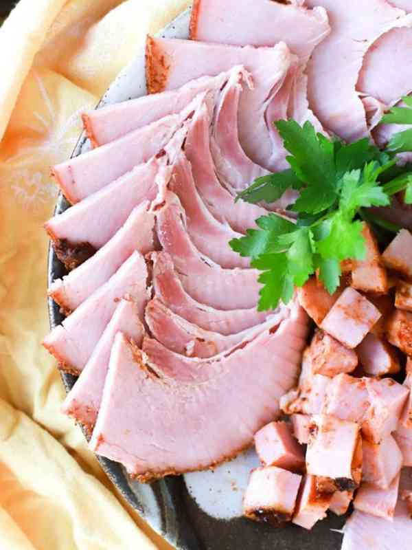 Easy Dry Glazed Ham