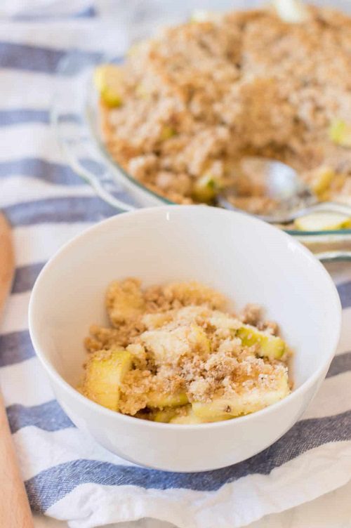 Easy Keto Apple Pie Crumble Recipe with Almond Flour