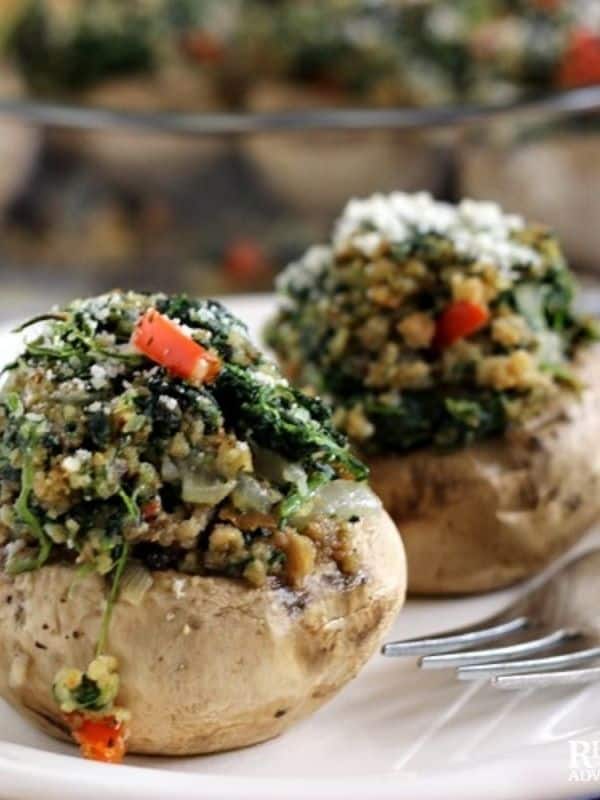 Vegetarian Mushroom Recipes Easy Vegetarian Stuffed Mushrooms