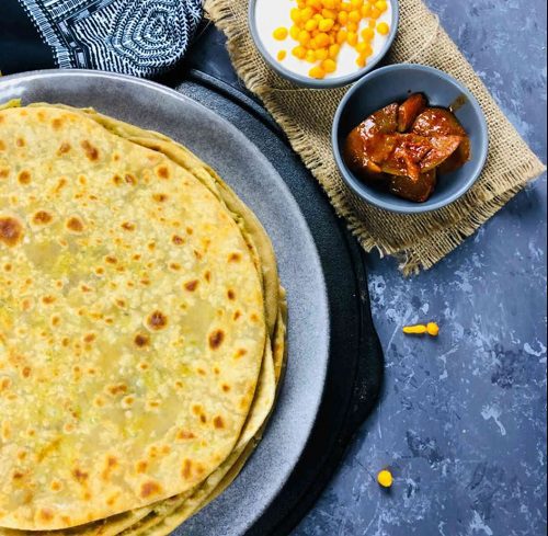 Indian Recipes For Bread Green Peas Paratha - Matar Paratha