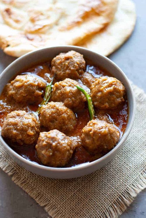 Kofta Curry Recipe (Indian Meatballs in Sauce)