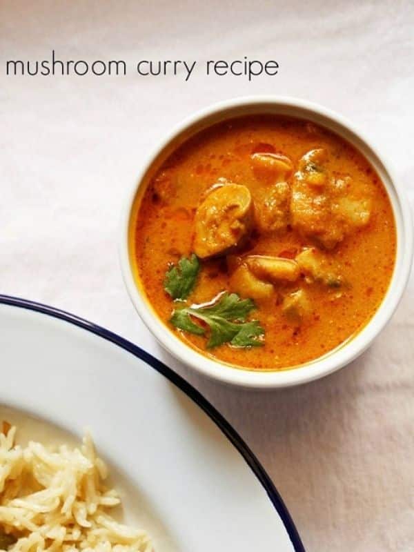 Vegetarian Mushroom Recipes Mushroom Masala - Mushroom Curry