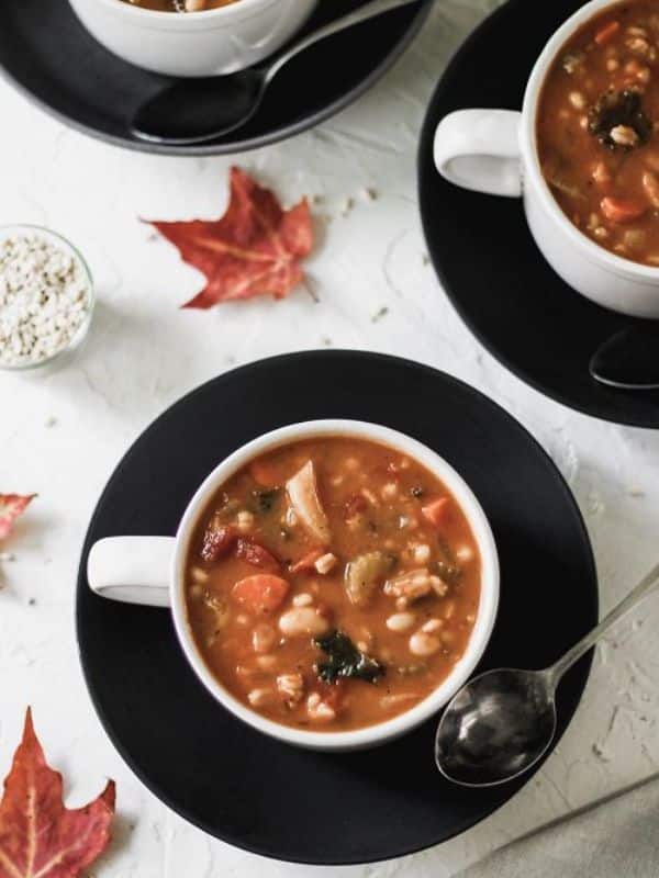 One Pot Vegetable, Bean, and Barley Soup
