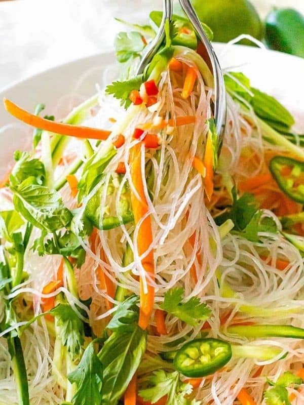 Quick and Easy Vietnamese Noodle Salad with Tangy Dressing
