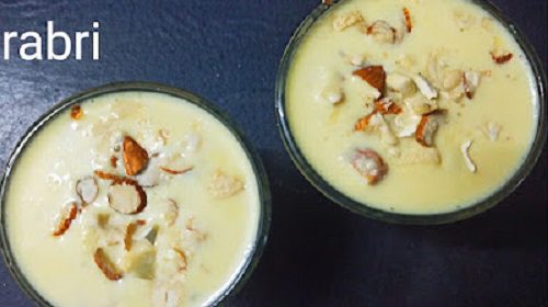Indian Dessert Rabri Recipe - How To Make Rabdi Recipe With Milk