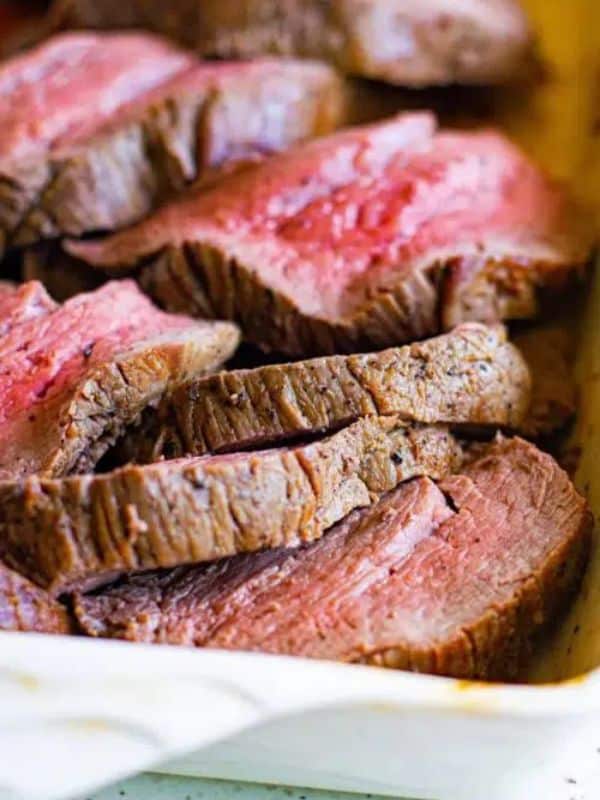 Keto Thanksgiving Dinner Roast Beef Tenderloin Recipe with Red Wine Sauce