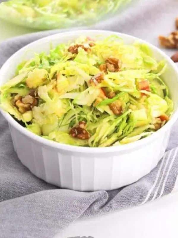 Shaved Brussels Sprouts Salad With Bacon