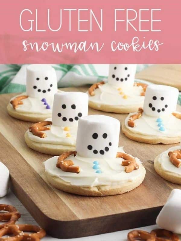 Simple Gluten Free Snowman Cookies