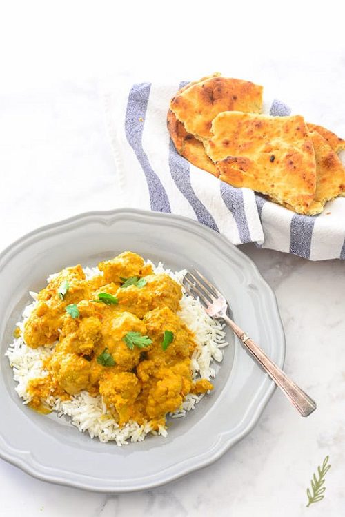 Vegetarian Curry Recipes Curried Cauliflower with Basmati Rice