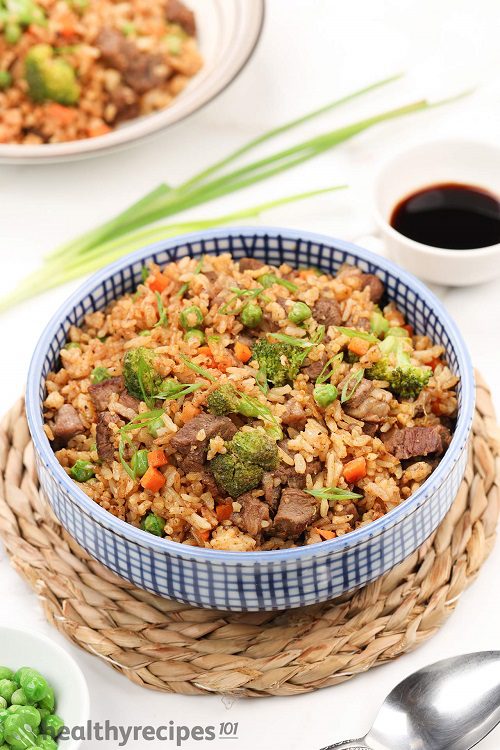 Chinese Recipes With Beef. Beef Fried Rice Recipe