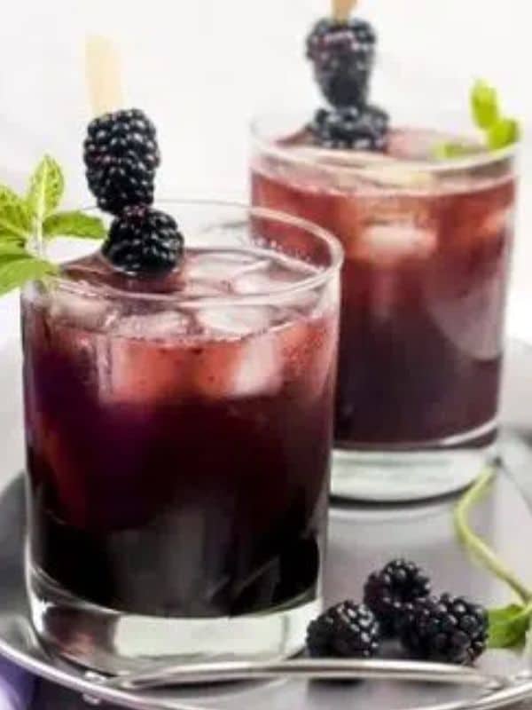Blackberry Tom Collins Cocktail