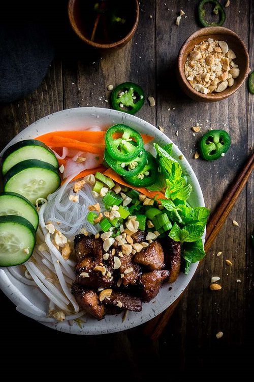 Bún Thịt Nướng (Vietnamese Grilled Pork with Noodles)