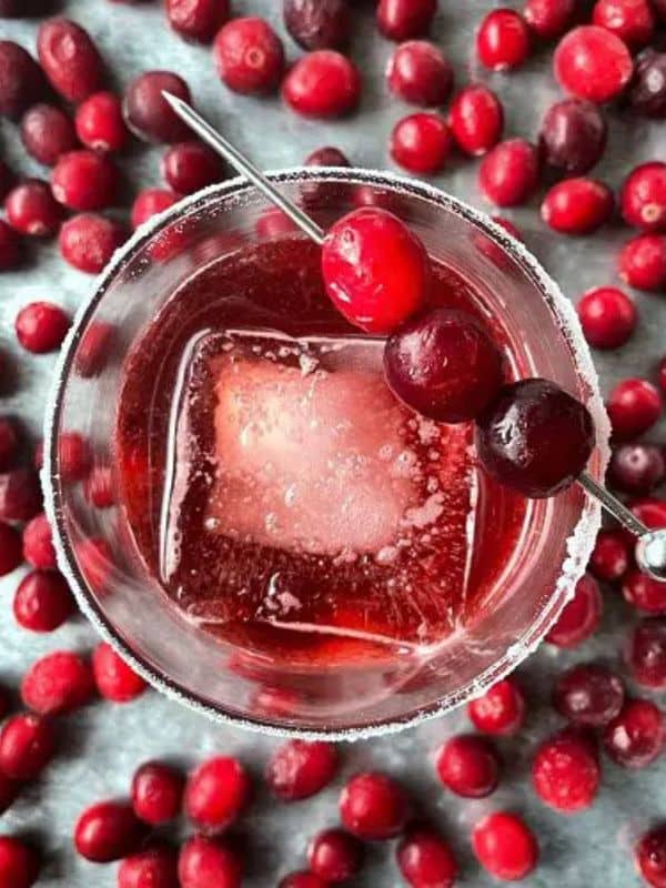 Cranberry Negroni. A Gin And Cranberry Juice Cocktail
