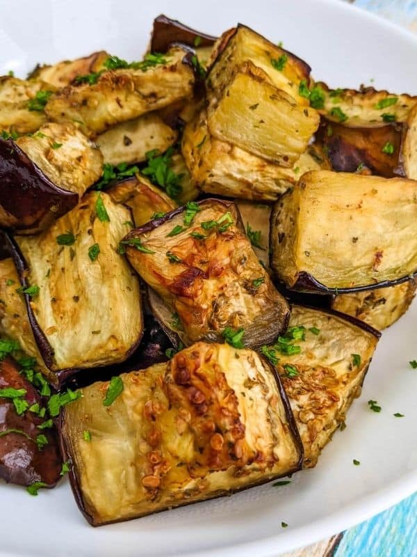 Keto Vegetarian Sides Healthy Keto Air Fryer Eggplant Bites