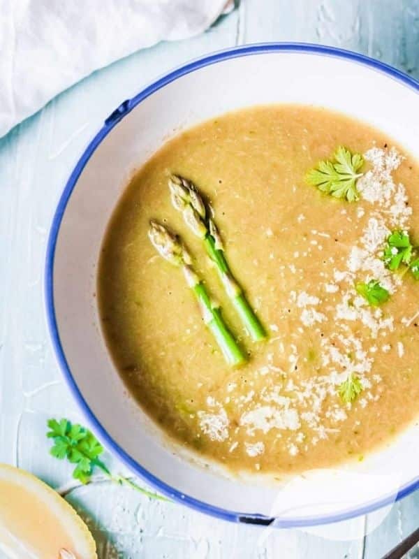 Instant Pot Asparagus Vegetarian Keto soup