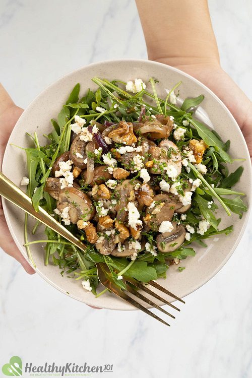 Keto Veggie Sides Mushroom Salad Recipe