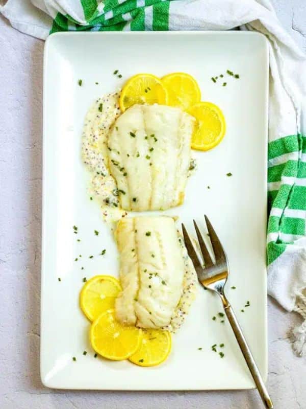 Broiled Cod with Lemon Sauce Recipe