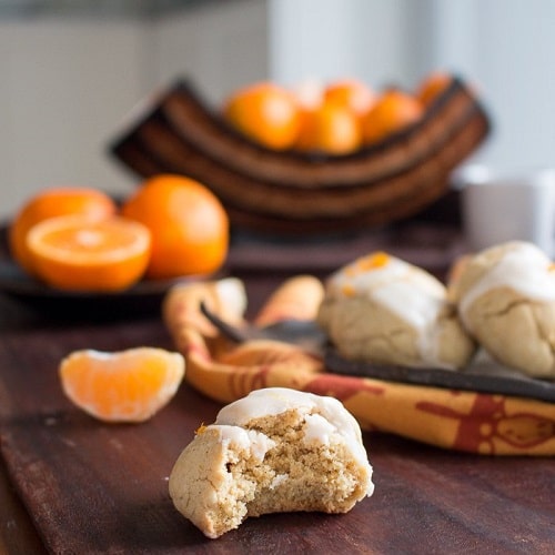 Chewy Mandarin Cookies (Gluten-Free, Vegan)