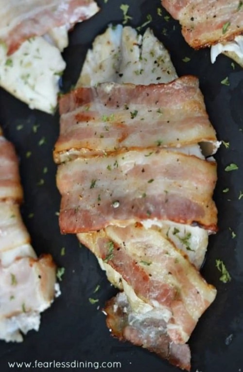 Grilled Bacon Wrapped Tilapia