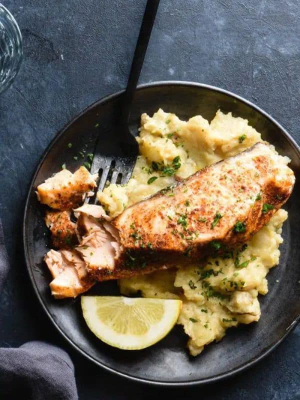 Instant Pot Salmon and Mashed Potatoes