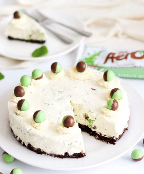 Mint Aero Cheesecake No Bake Recipe