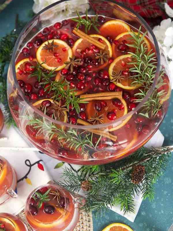 Sparkling Pomegranate Rum Punch Recipe
