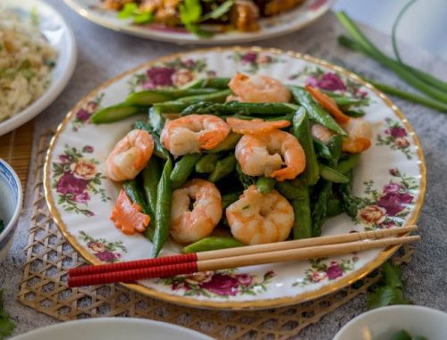 Chinese Seafood Recipes Tasty & Quick Shrimp and Asparagus Stir Fry