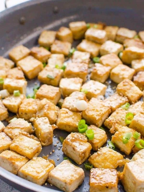 Easy 20 minute Crispy Pan Fried Tofu
