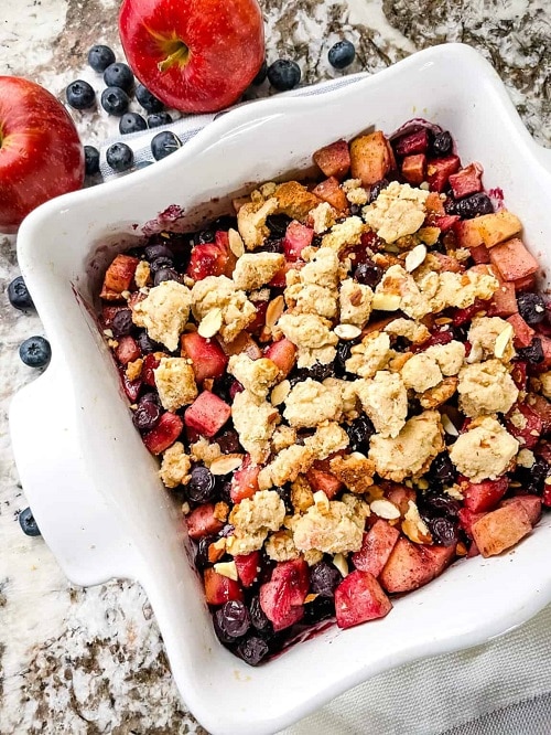 Apple And Blueberry Crumble