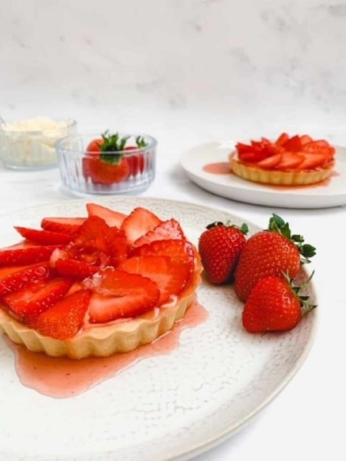Valentine's Day Dessert Gluten Free Mini Strawberry Tarts