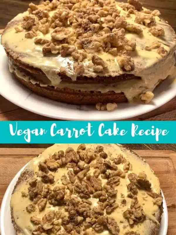 Homemade Rustic Vegan Carrot Cake Recipe