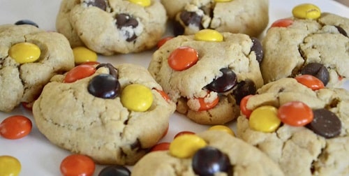 Reese’s Pieces Peanut Butter Chocolate Chip Cookies