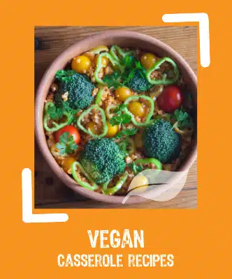 Vegan casserole with fresh vegetables