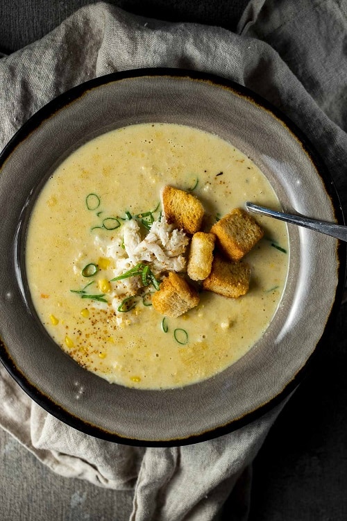 Spicy Crab and Corn Bisque