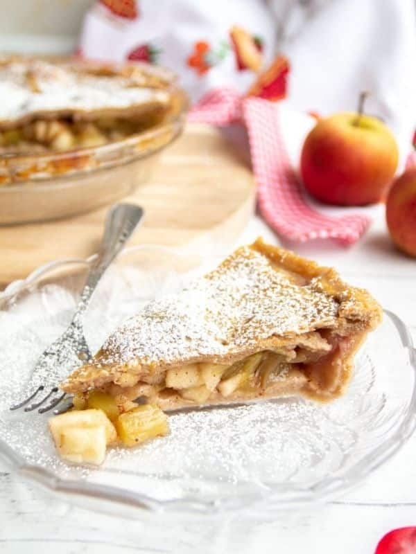 Cinnamon Apple Rhubarb Pie Recipe