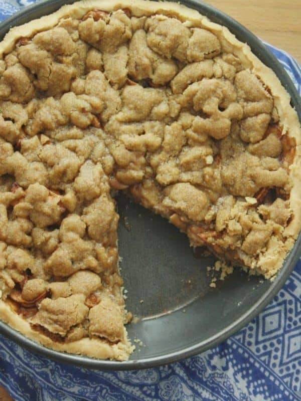 Gluten Free Cookie Crumble Apple Pie