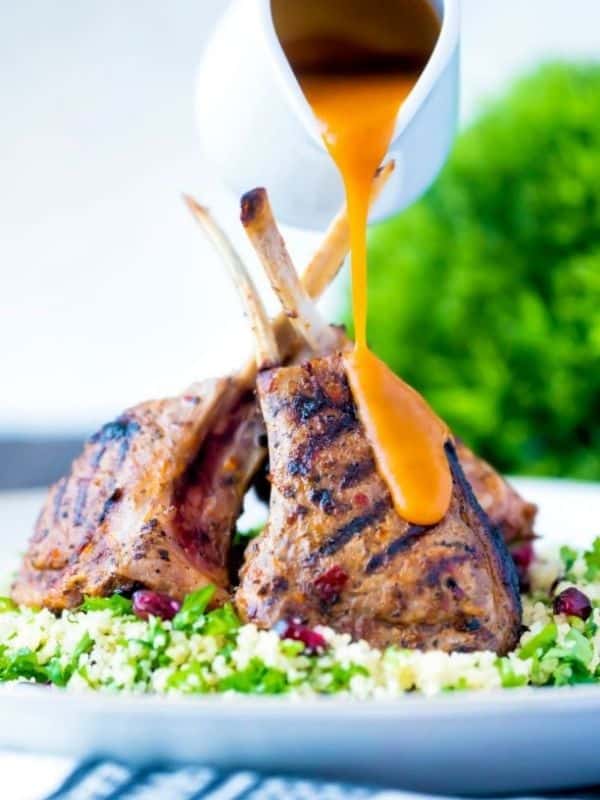Harissa Lamb Chops with a Spicy Sauce