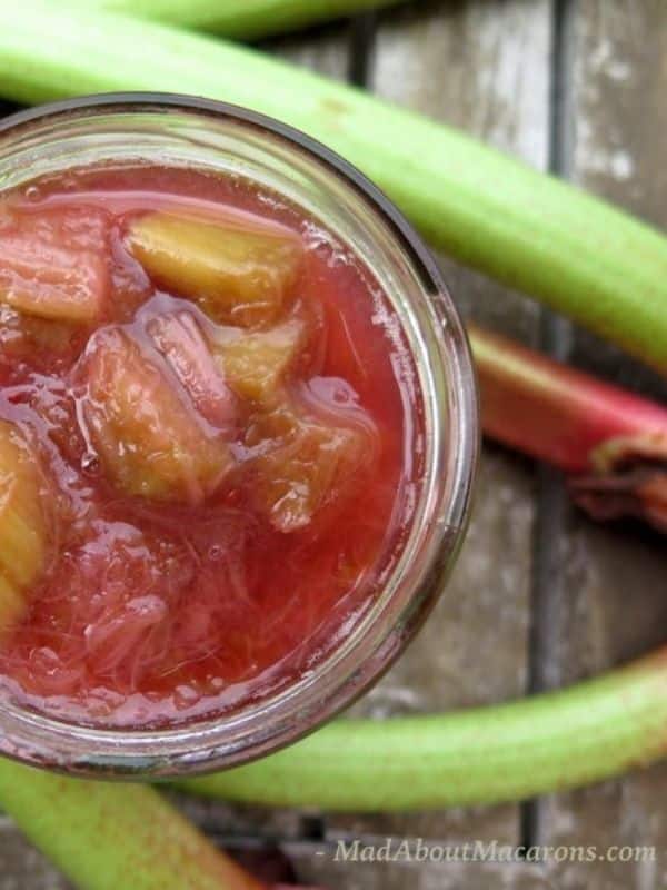 Rhubarb Compote - With Hibiscus Tea