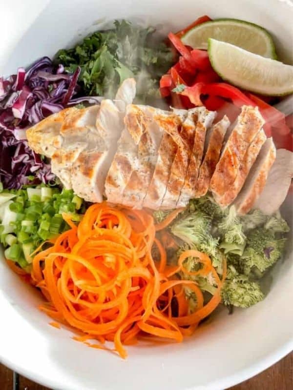 dinner Ideas Thai Chicken Salad with Peanut Sauce Dinner Ideas
