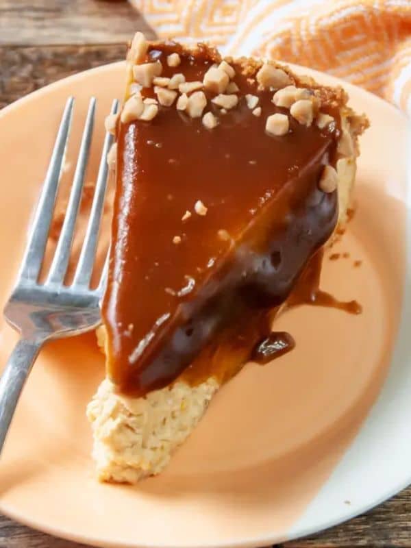 Butternut Squash Cheesecake with Toffee Sauce