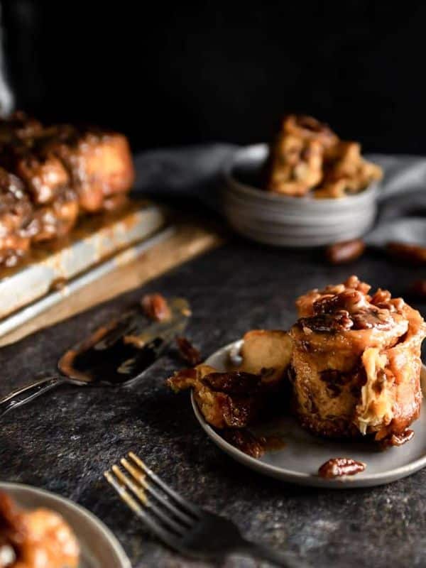 Sticky Toffee Buns with Pecans
