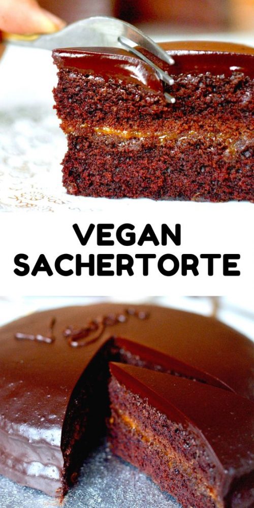 Easy Vegan Sachertorte - Viennese Chocolate Cake