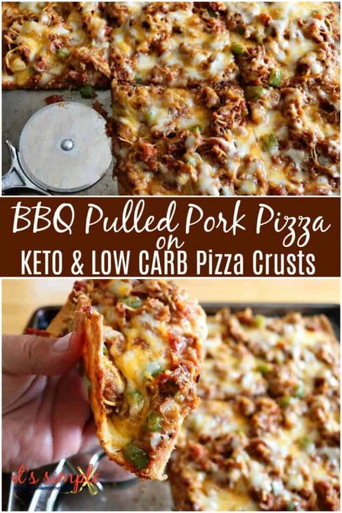 Keto Fathead Pizza- BBQ Pulled Pork
