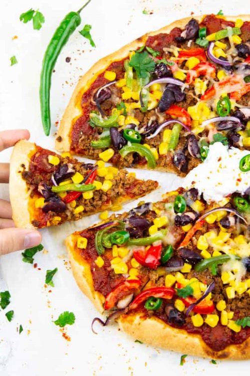 Mexican Pizza, Mexican vegetarian recipes