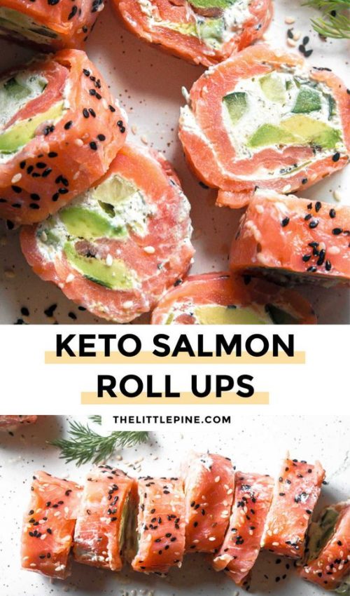 Keto Lunch Ideas Smoked Salmon Roll Ups (1g Net Carbs!)
